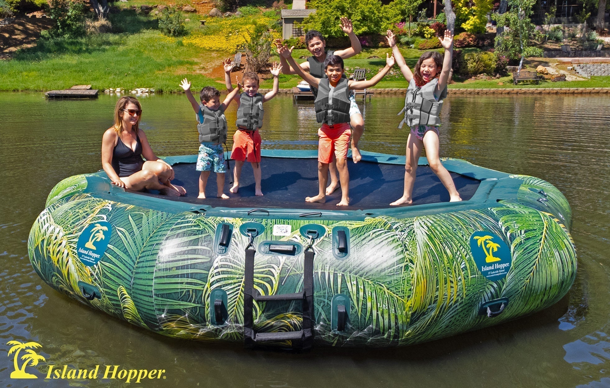 Island Hopper 15’ Lakeside Water Bouncer Graphics Series