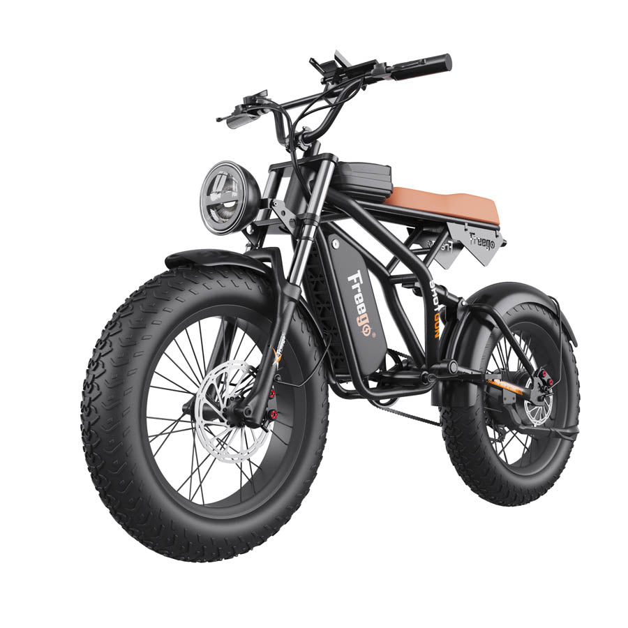 Freego F1 Pro Fat Tires Off Road Electric Bike 7 Speed Gears,Speed: 34miles/h,Range: 38mi -43mi,F1-Pro.