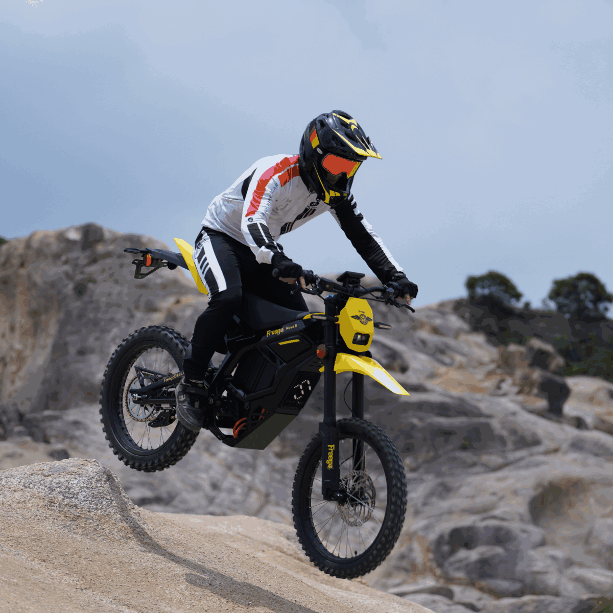 Freego Nova 5 Mid-Drive Off-Road Electric Dirt Bike, speed 53mph (85km/h) , Range 70 miles,Nova5.