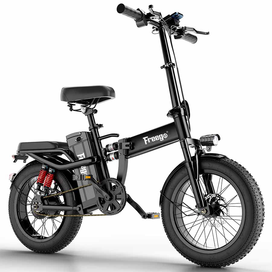 Freego T1 Foldable Electric Bike 20AH Battery with 16"×3.0" Tire,T1.