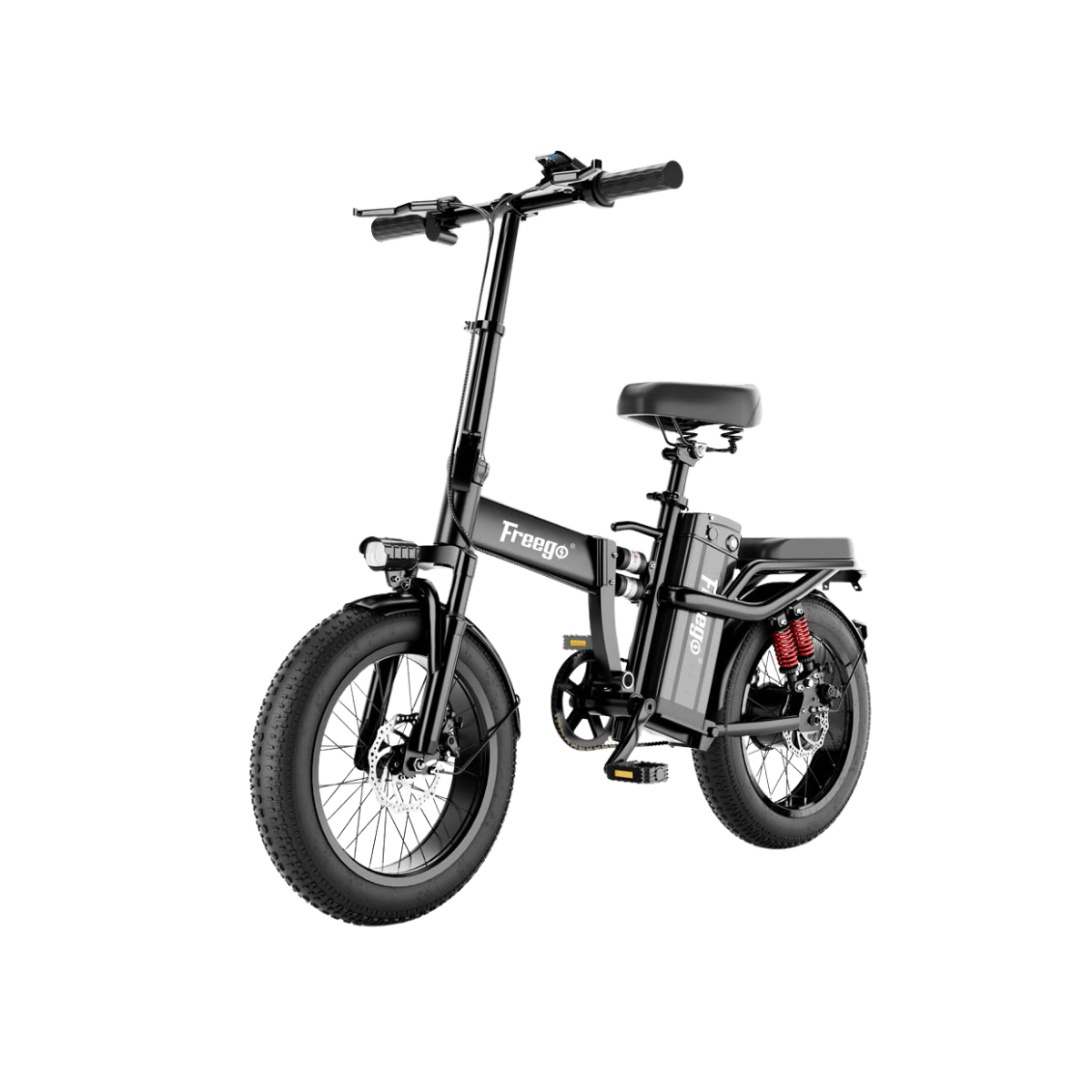 Freego T1 Foldable Electric Bike 20AH Battery with 16"×3.0" Tire,T1.