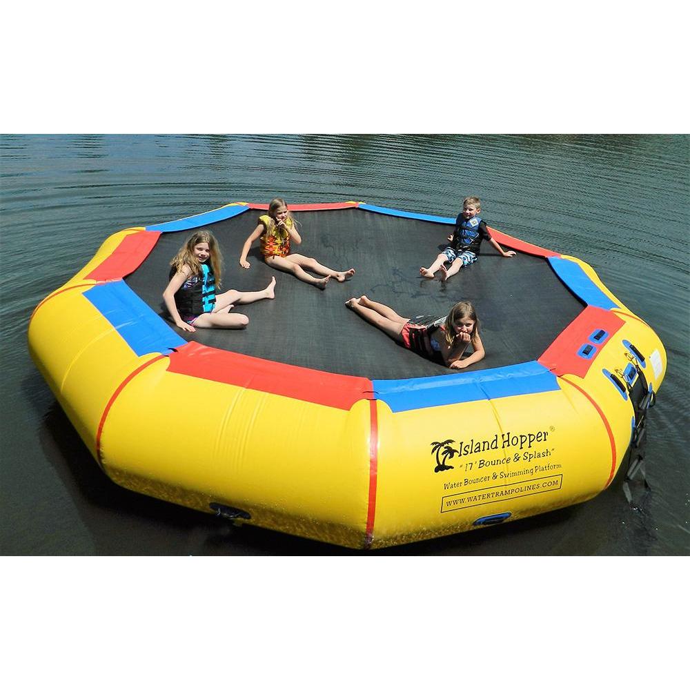 Island Hopper 17′ Bounce-N-Splash Padded Water Bouncer 17BNS