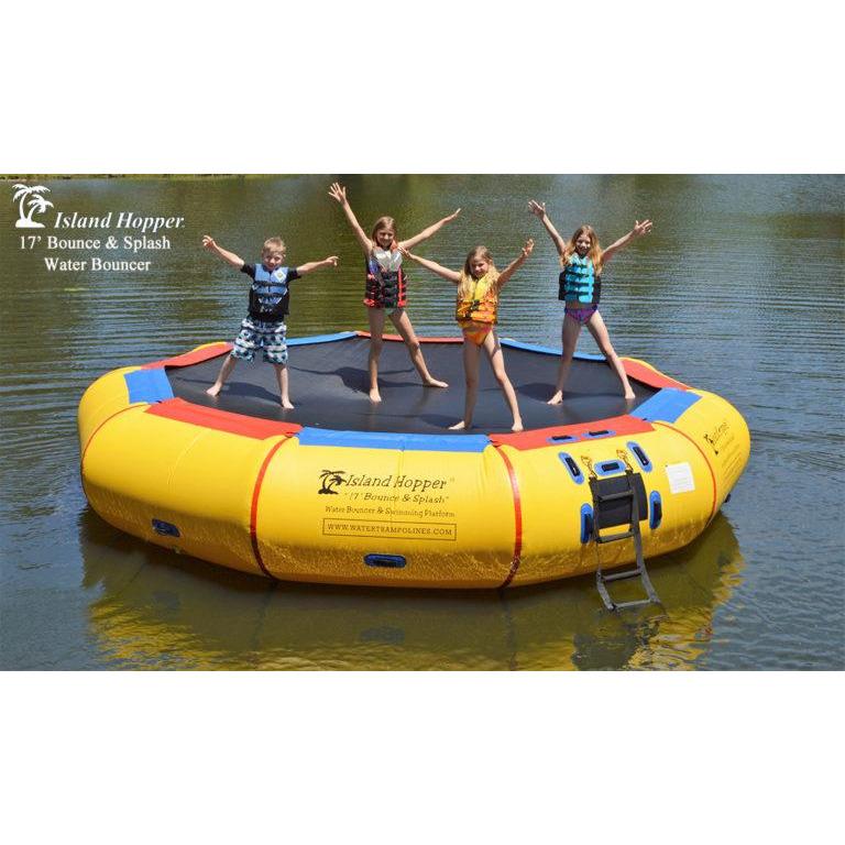 Island Hopper 17′ Bounce-N-Splash Padded Water Bouncer 17BNS