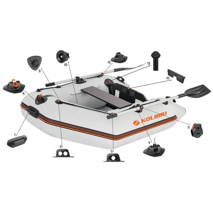 Kolibri Marine 6'7" Inflatable Boat KM-200