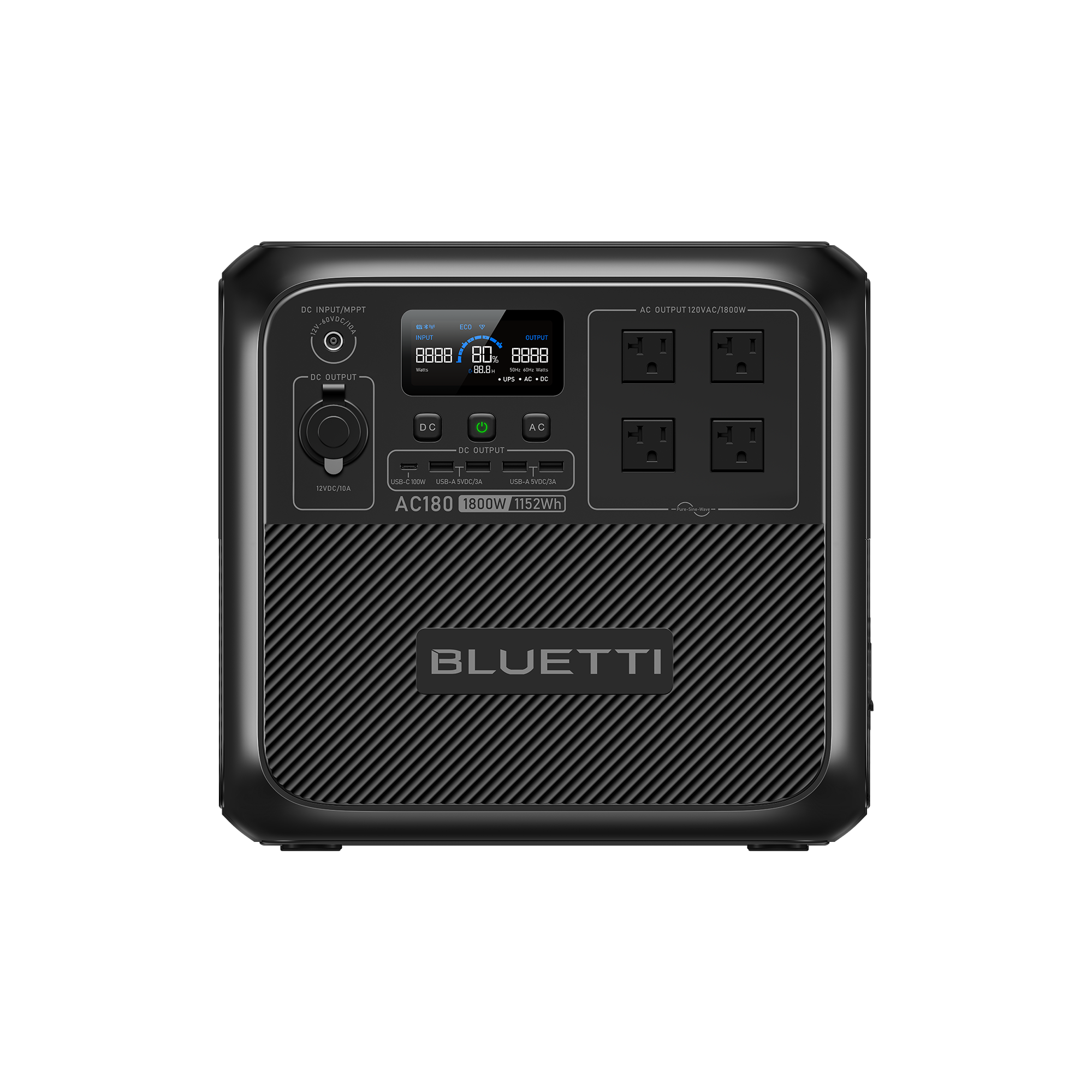 BLUETTI AC180 Solar Generator | 1,800W 1,152Wh