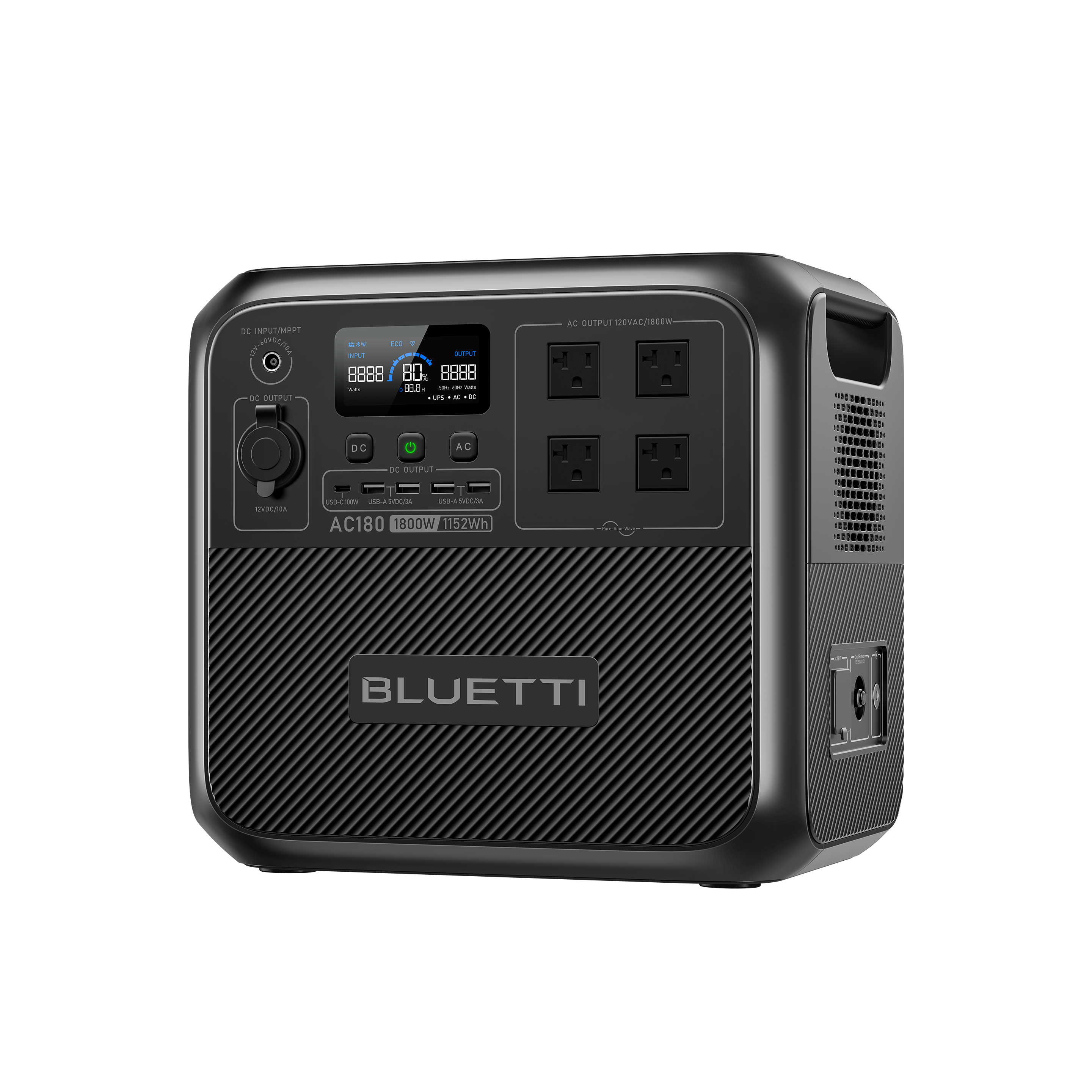 BLUETTI AC180 Solar Generator | 1,800W 1,152Wh