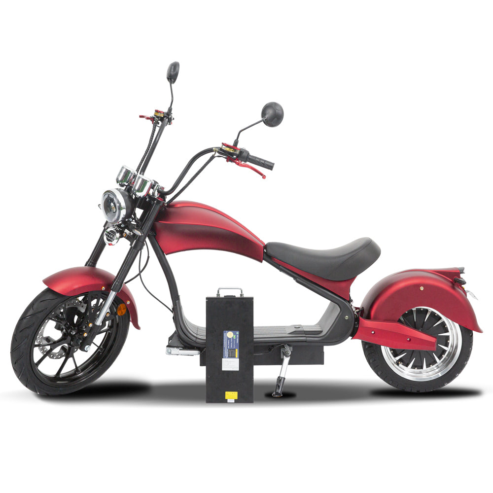 4000w-45MPH SoverSky MH3 Lithium Chopper Scooter Electric Motorcycle