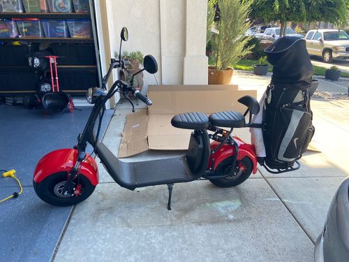 SoverSky X7 Fat Tire Two Wheel Golf Electric Scooter