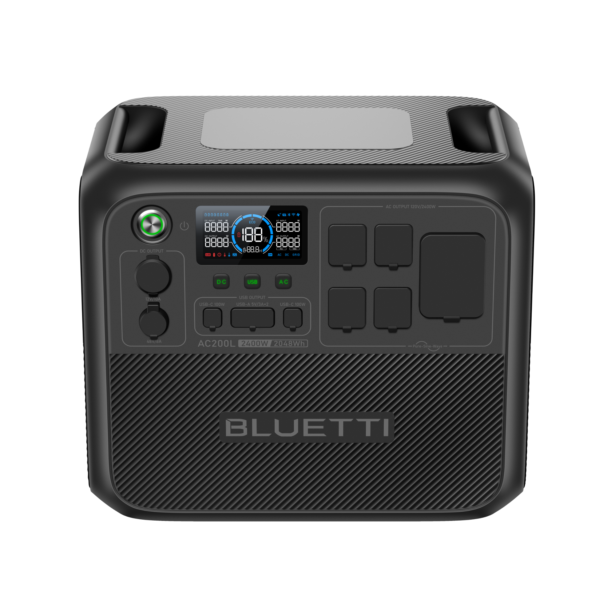 BLUETTI AC200L Solar Generator | 2,400W 2,048Wh