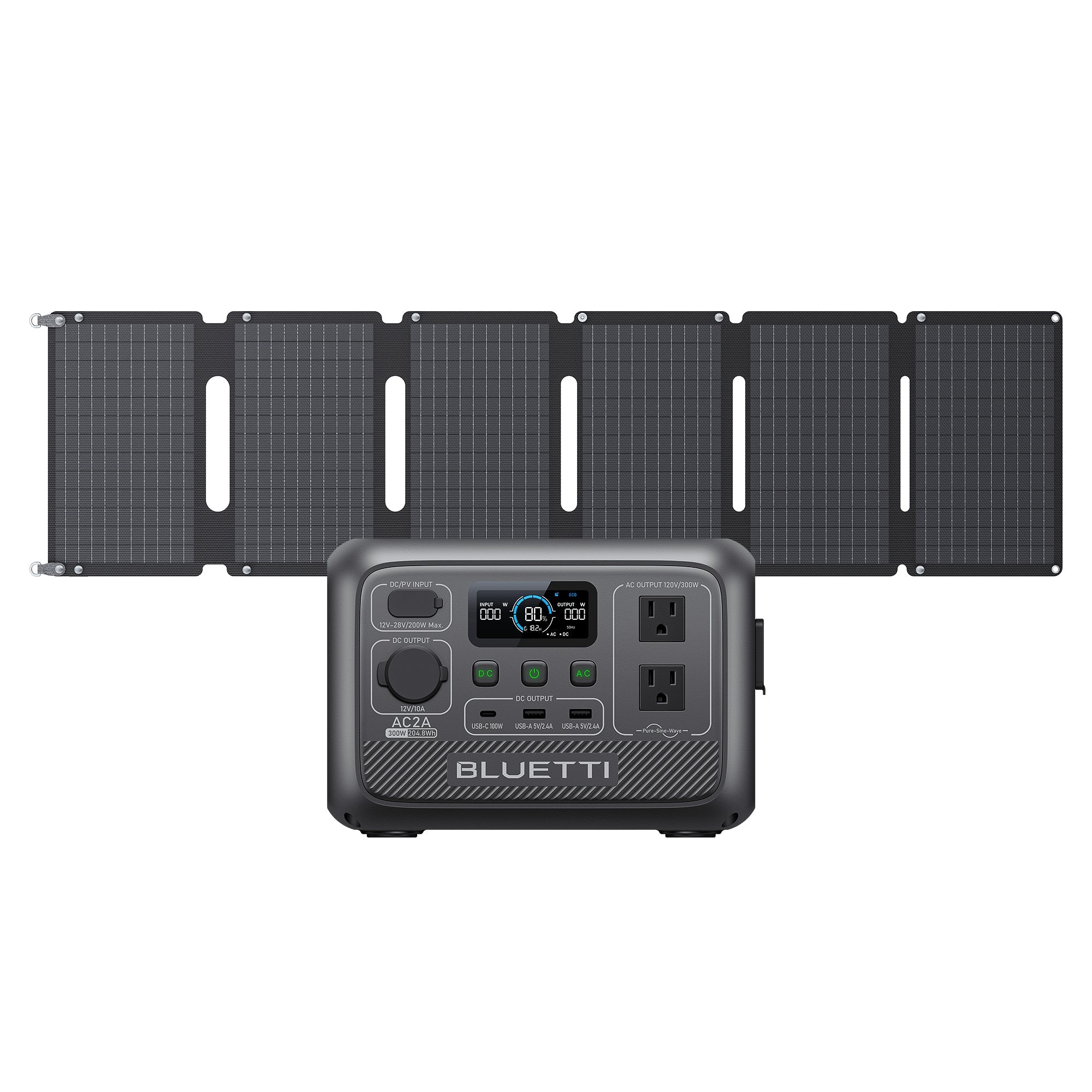 BLUETTI AC2A+PV60L Portable Power Station-A