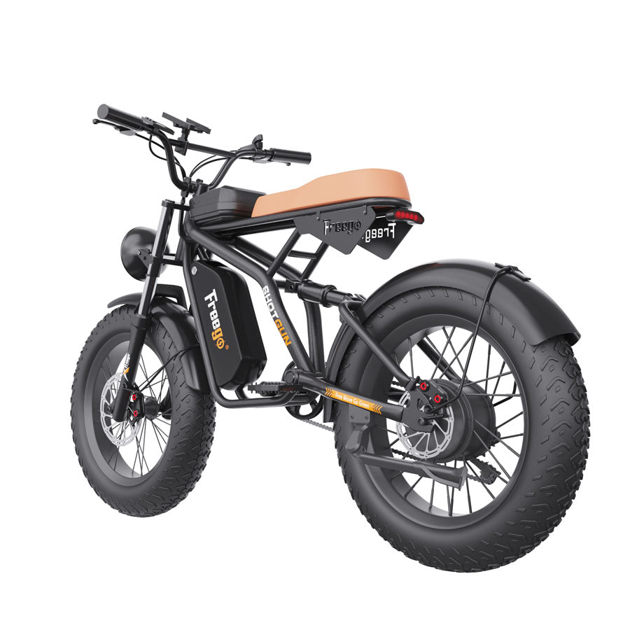 Freego F1 Pro Fat Tires Off Road Electric Bike 7 Speed Gears,Speed: 34miles/h,Range: 38mi -43mi,F1-Pro.