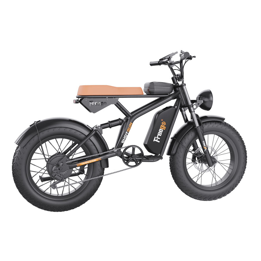 Freego F1 Pro Fat Tires Off Road Electric Bike 7 Speed Gears,Speed: 34miles/h,Range: 38mi -43mi,F1-Pro.