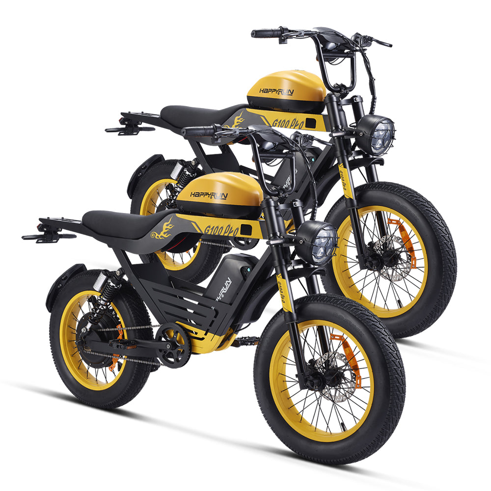 HappyRun 1000W Ebike G100 Dual Batteries