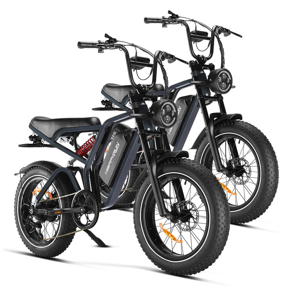 Happyrun Tank G60 Pro 2000W Moped Style Offroad Electric Bike Fat Tire