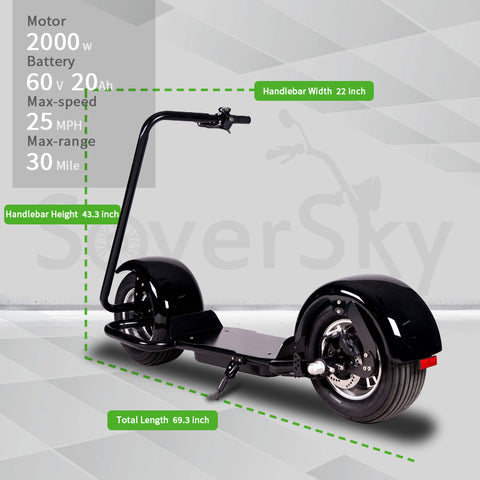 SoverSky S5 Citycoco Electric Scooter
