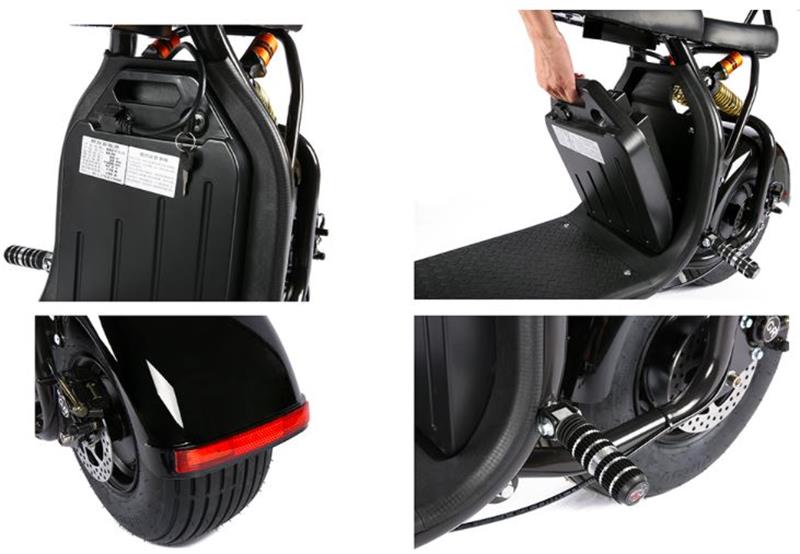 SoverSky X7 Fat Tire Two Wheel Golf Electric Scooter