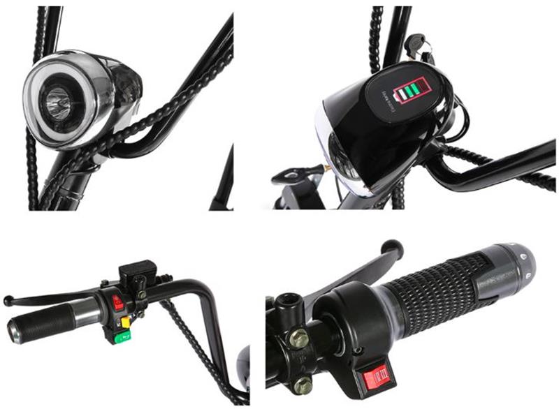 SoverSky X7 Fat Tire Two Wheel Golf Electric Scooter