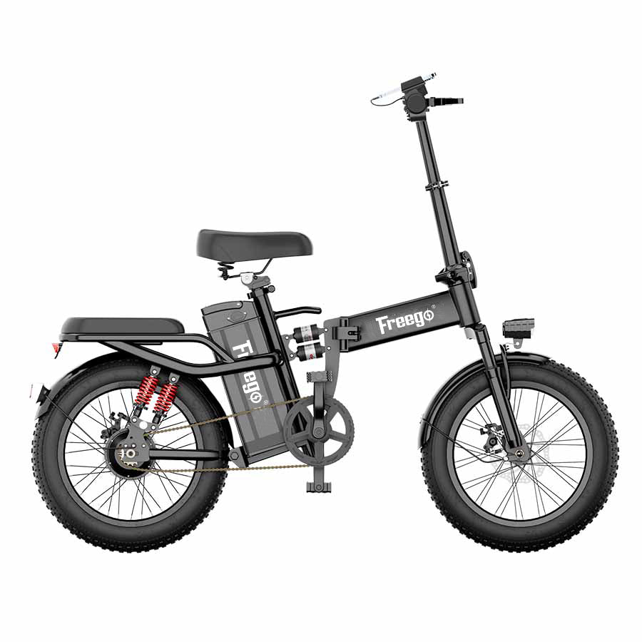 Freego T1 Foldable Electric Bike 20AH Battery with 16"×3.0" Tire,T1.