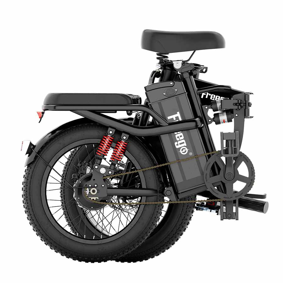 Freego T1 Foldable Electric Bike 20AH Battery with 16"×3.0" Tire,T1.