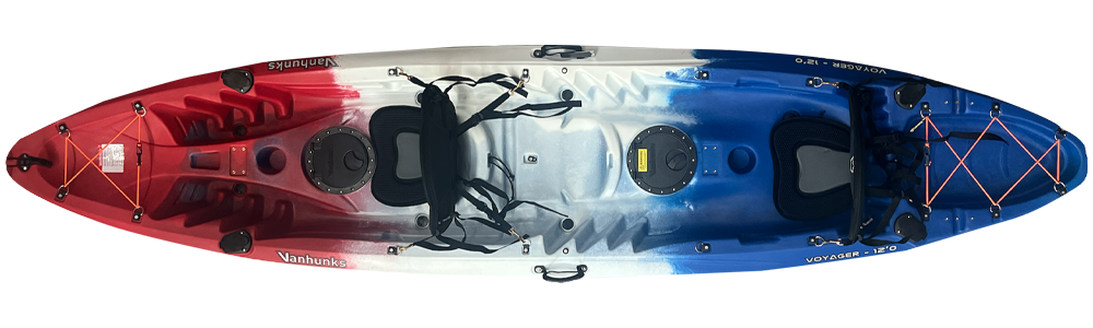 Vanhunks Voyager 12’0 Family Tandem Fishing Kayak