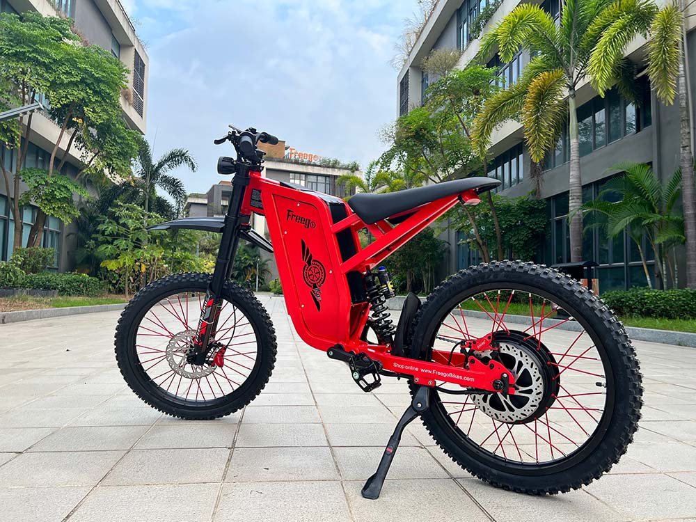 Freego X2 Pro All-Terrain Dirt eBike,Range (km): 37–56 miles,Speed: 50 mph.