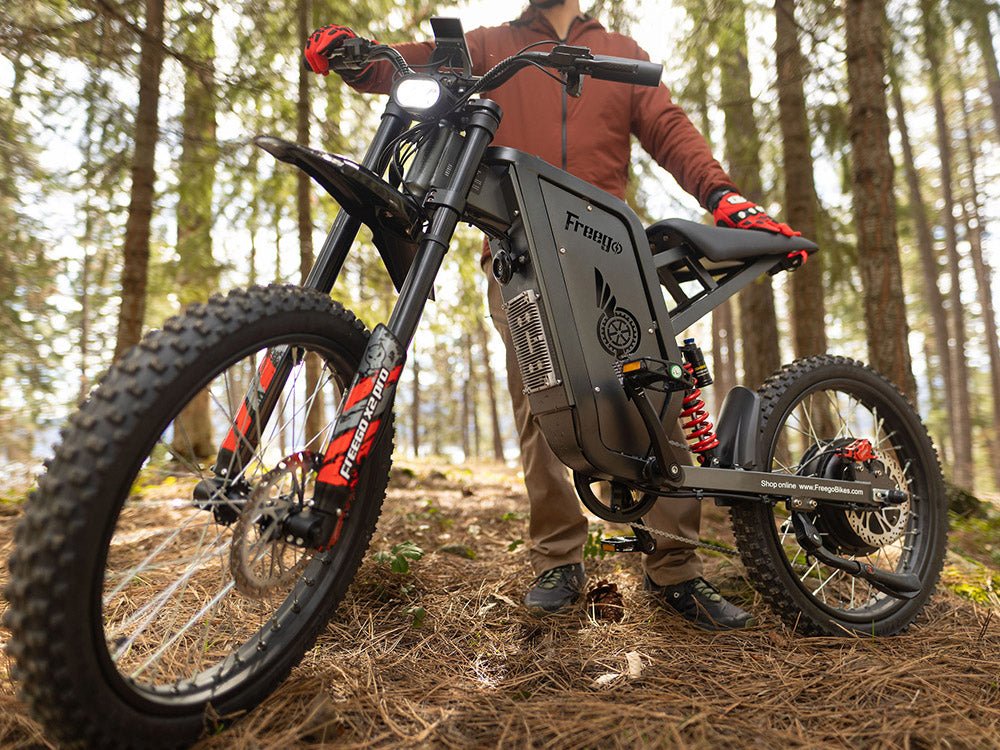 Freego X2 Pro All-Terrain Dirt eBike,Range (km): 37–56 miles,Speed: 50 mph.