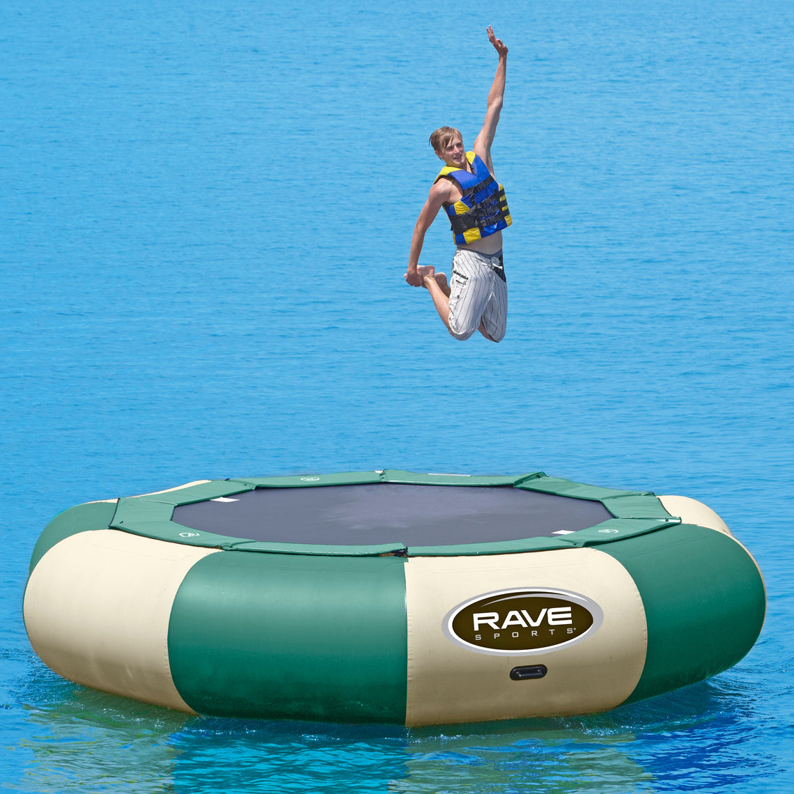 Rave Sports - Aqua Jump 150 Northwoods Water Trampoline 00151