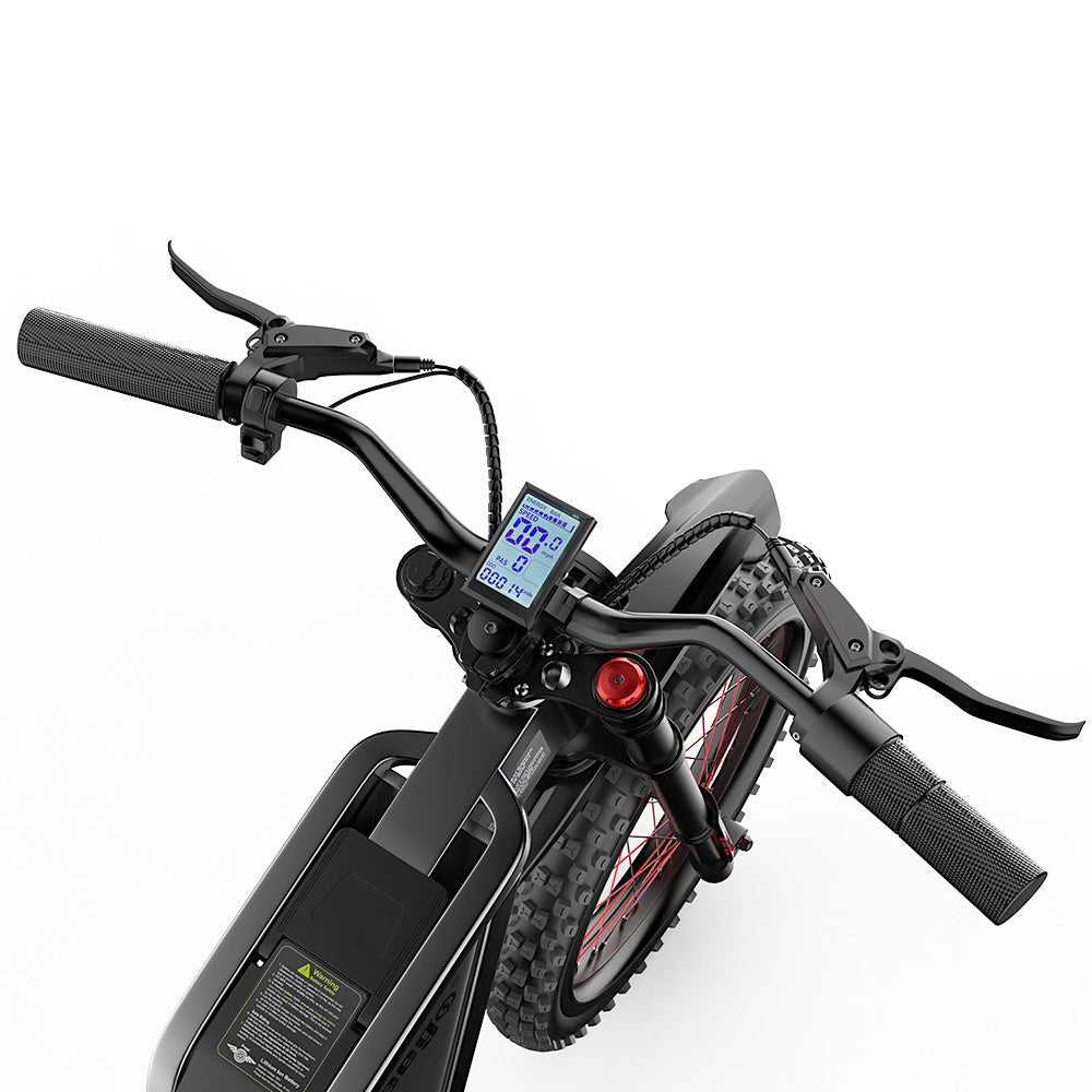 Freego X2 Pro All-Terrain Dirt eBike,Range (km): 37–56 miles,Speed: 50 mph.
