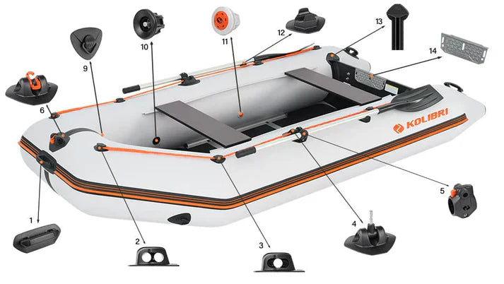 Kolibri Marine 10'10" Inflatable Boat KM-330D