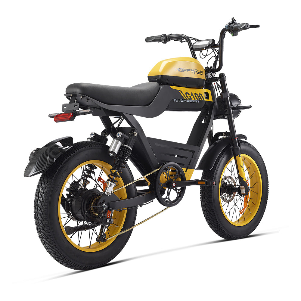 HappyRun G100 Electric Bike with 2000W Dual Battery Long Range