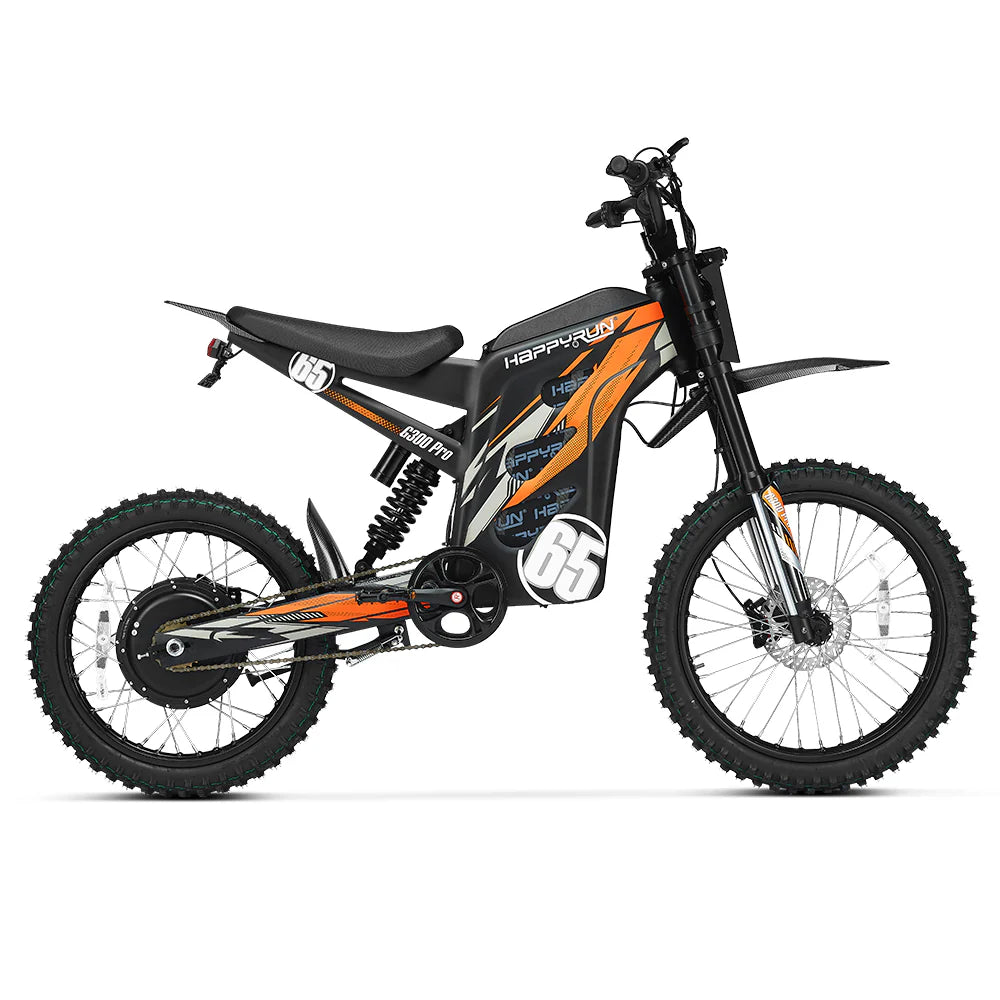 HappyRun 6500W Electric Dirt Bike G300 Pro 2025 New Tank G300 Pro