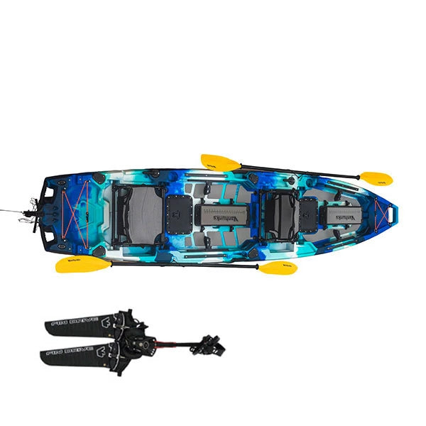 Vanhunks Sauger 12’0 Tandem Fin Drive Fishing Kayak