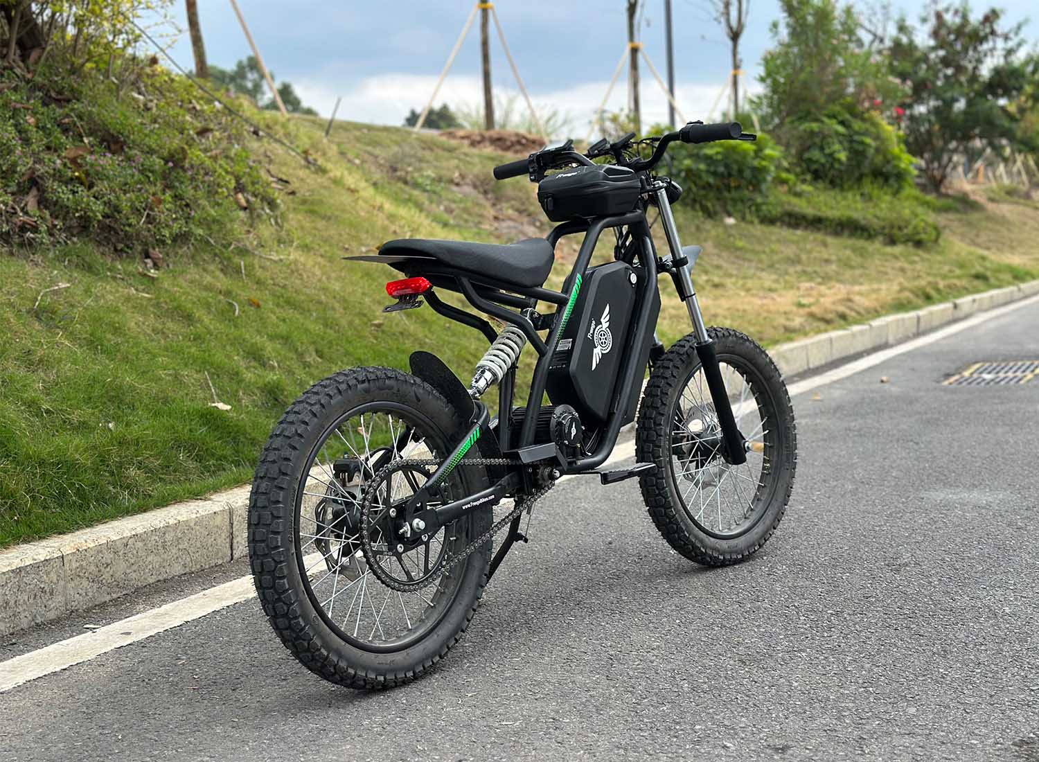 Freego Nova 3 Mid-Drive All-Terrain Dirt eBike. Max speed:40mph (64km/h) Range:50 miles