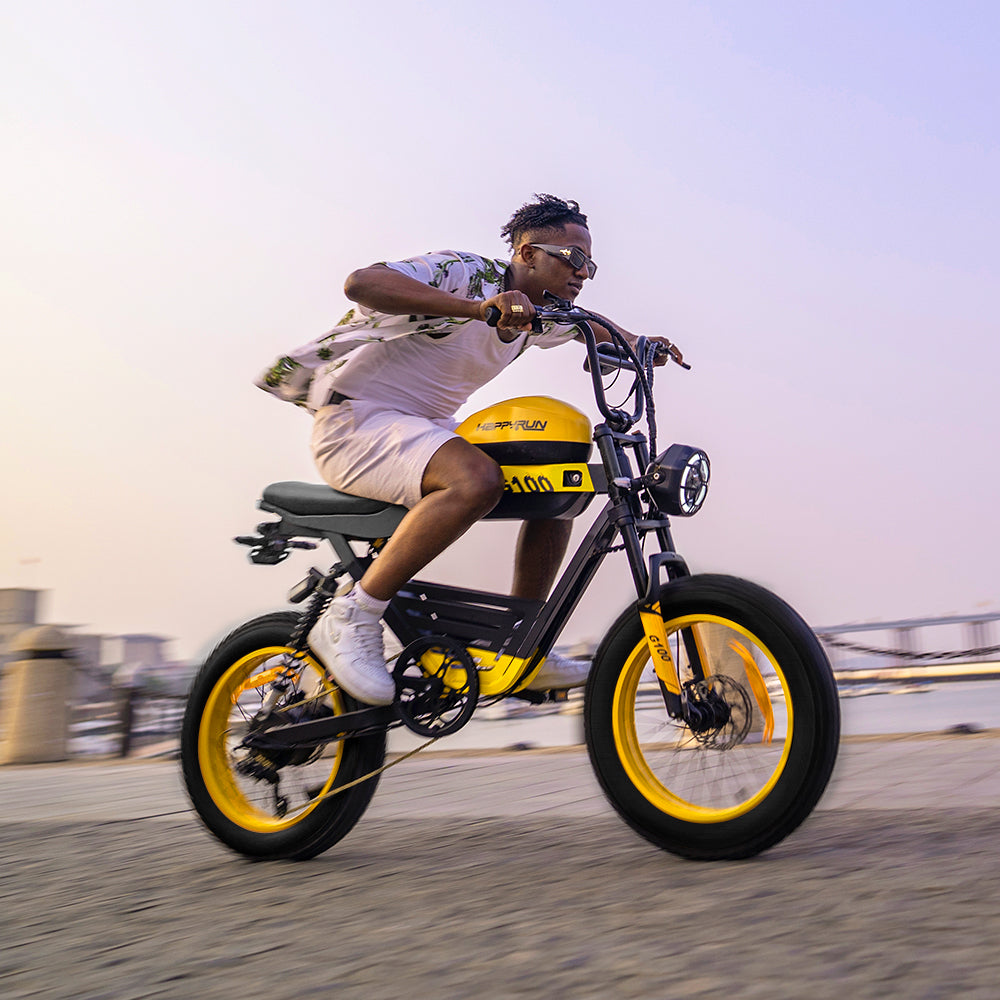 HappyRun G100 Electric Bike with 2000W Dual Battery Long Range