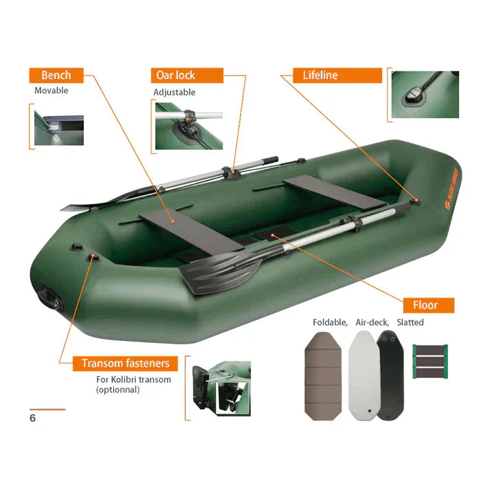 Kolibri Marine 7'3" Inflatable Boat K-220T