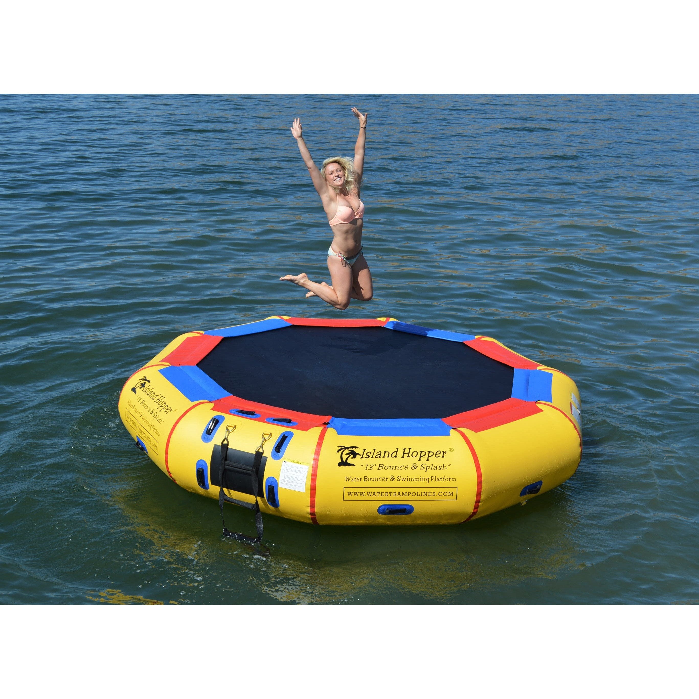 Island Hopper 13′ Bounce-N-Splash Padded Water Bouncer 13'BNS
